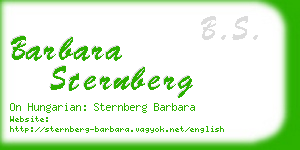 barbara sternberg business card